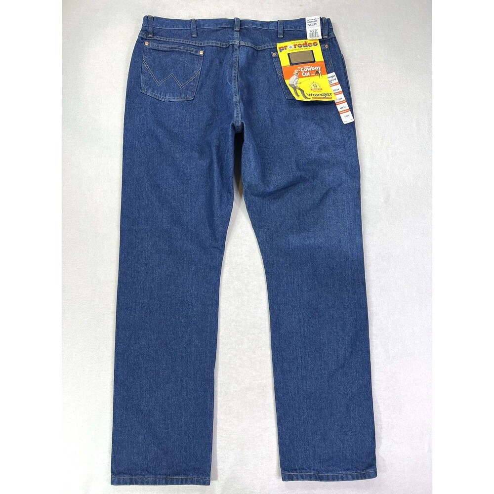Wrangler Cowboy Cut 13MWZ Original Fit Jeans Mens 42x34 Blue Denim New*